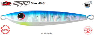 Hots Chibitan Slim Jig 40 Gr. 04 WH. Sardine