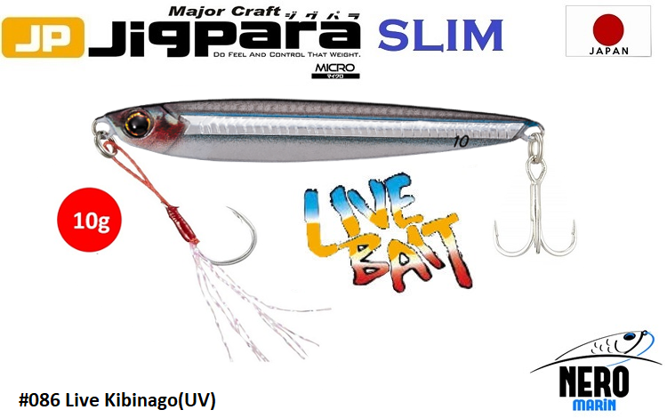 MC Jigpara Micro Slim JPMSL-10gr #86 Live Kibinago (UV)