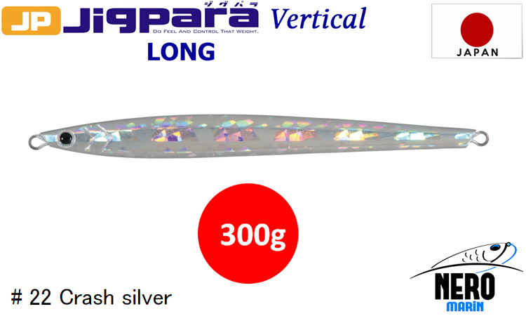 MC Jigpara Vertical Long JPVL-300gr #22 Crash Silver