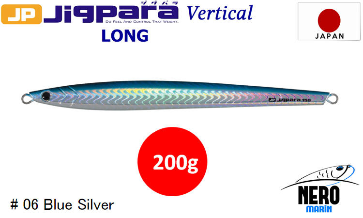 MC Jigpara Vertical Long JPVL-200gr #06 Blue Silver