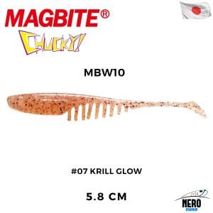 Magbite Chucky 5.8cm #07 Krill Glow Kokulu Silikon Yem (6 Adet)