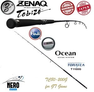 Zenaq Tobizo TC80-200G 244cm Max 230 gr. Off Shore Casting Popping Olta Kamışı