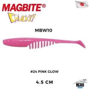 Magbite Chucky 4.5cm #24 Pink Glow Kokulu Silikon Yem (6 Adet)
