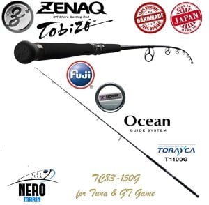 Zenaq Tobizo TC83-150G 252cm Max 180gr. Off Shore Casting Popping Olta Kamışı