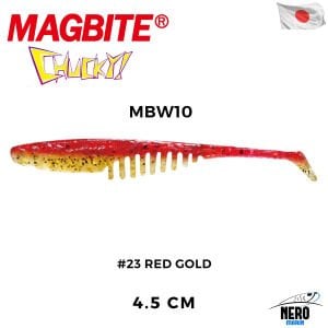 Magbite Chucky 4.5cm #23 Red Gold Kokulu Silikon Yem (6 Adet)