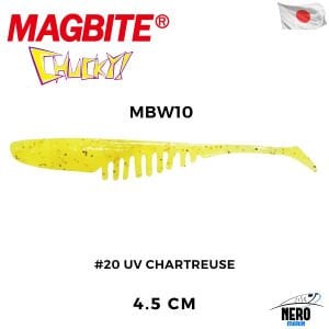 Magbite Chucky 4.5cm #20 UV Chartreuse Kokulu Silikon Yem (6 Adet)