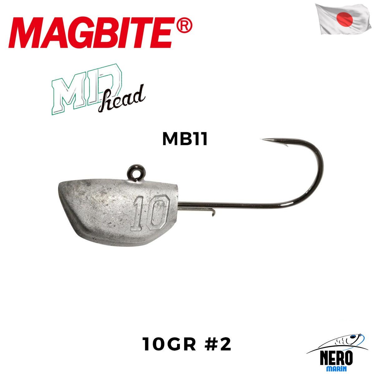 Magbite MD Head Jighead #2 10.0gr (2 Adet)