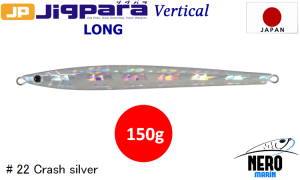 MC Jigpara Vertical Long JPVL-150gr #22 Crash Silver
