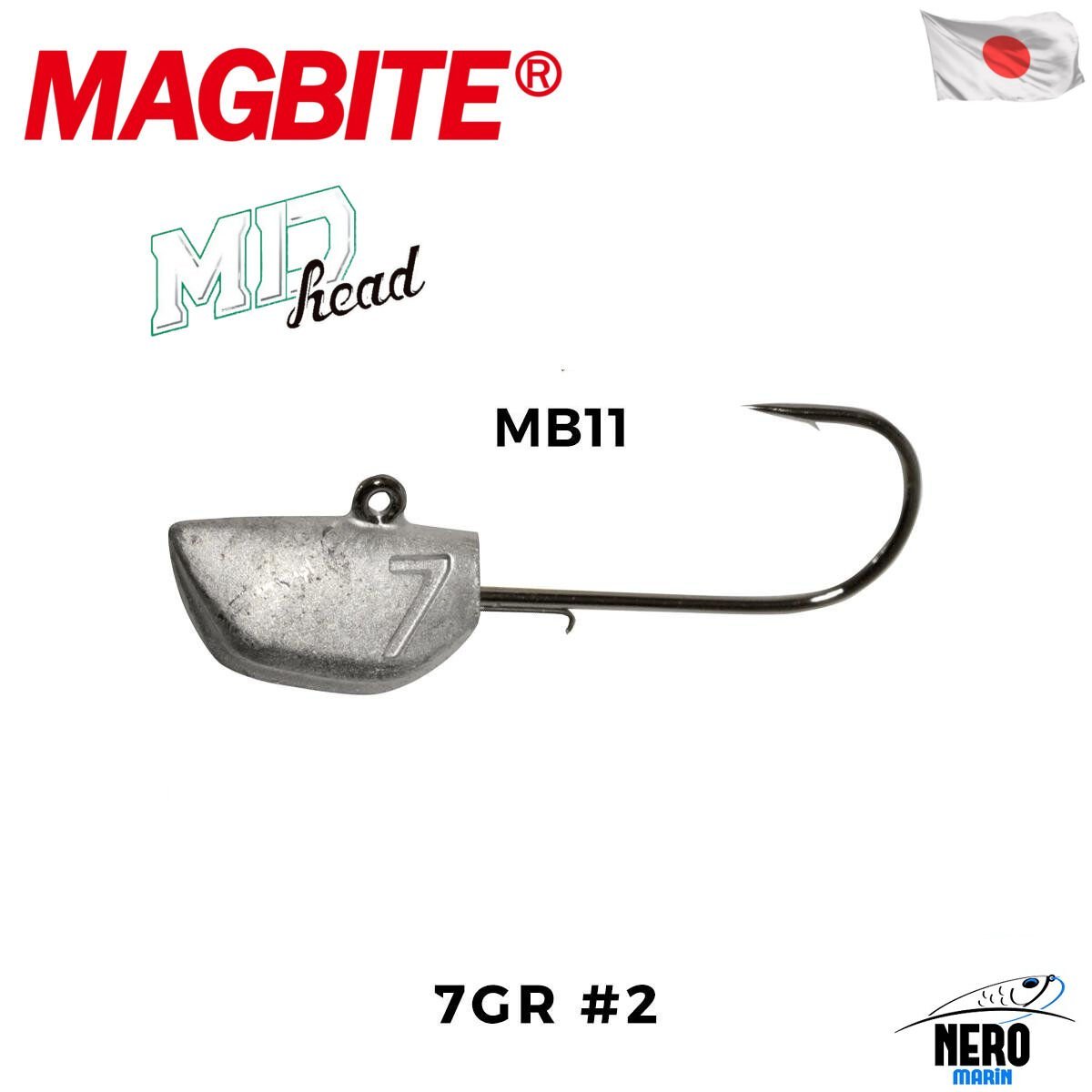 Magbite MD Head Jighead #2 7.0gr (3 Adet)