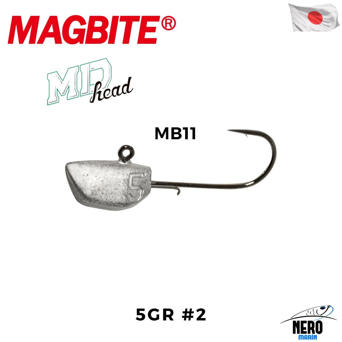 Magbite MD Head Jighead #2 5.0gr (3 Adet)
