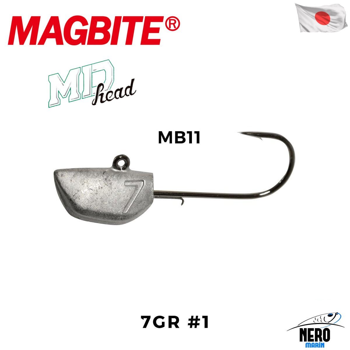 Magbite MD Head Jighead #1 7.0gr (3 Adet)