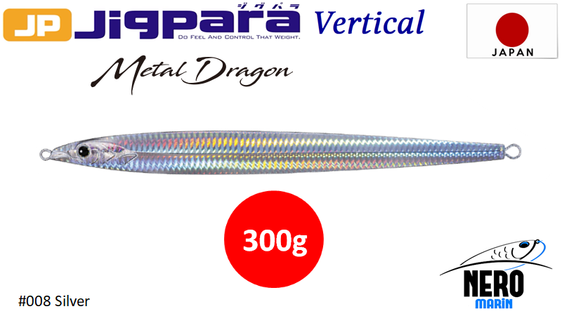 MC Metal Dragon Jig MDGN-300 #008 Silver