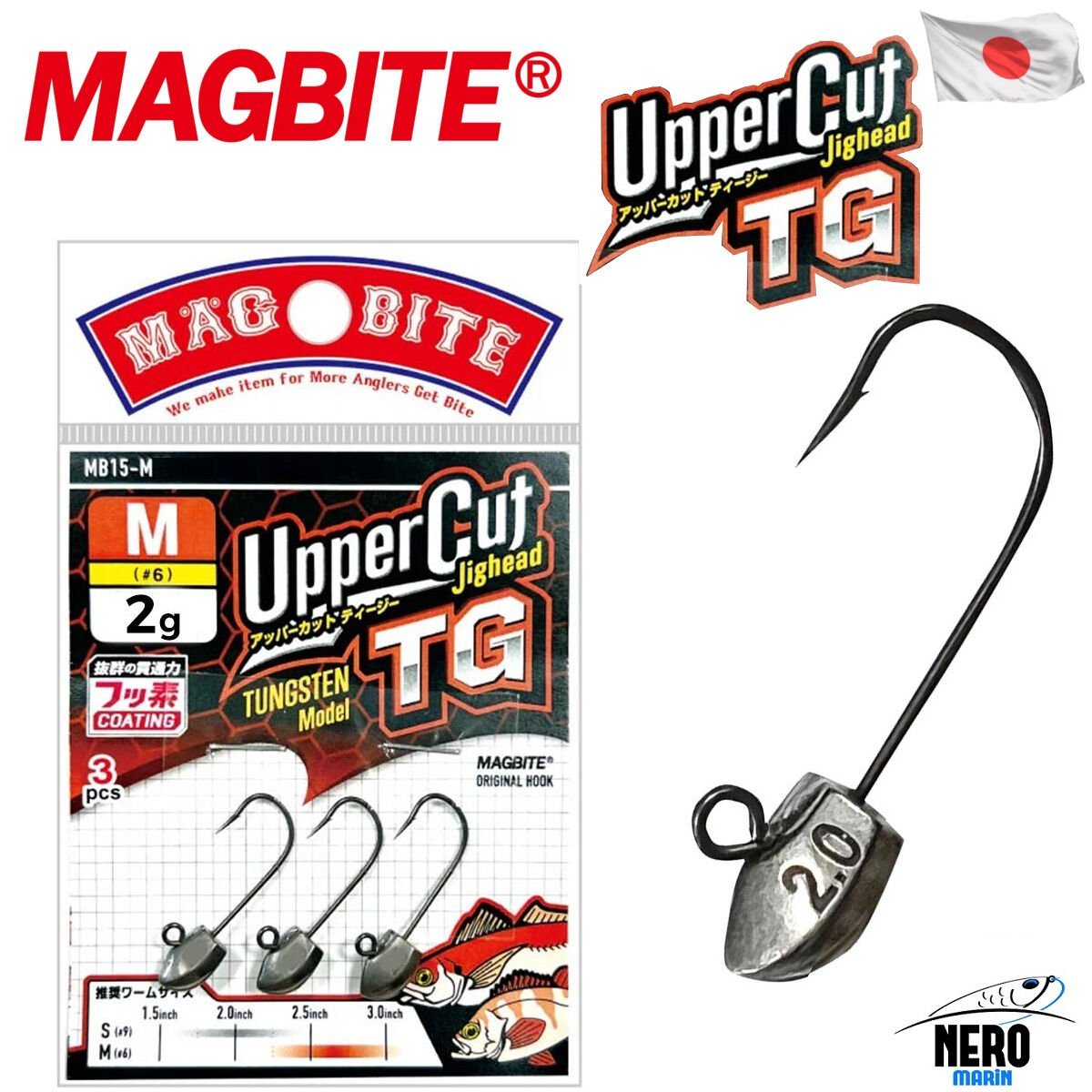 Magbite Uppercut Jighead TG #6 2.0gr (3 Adet)