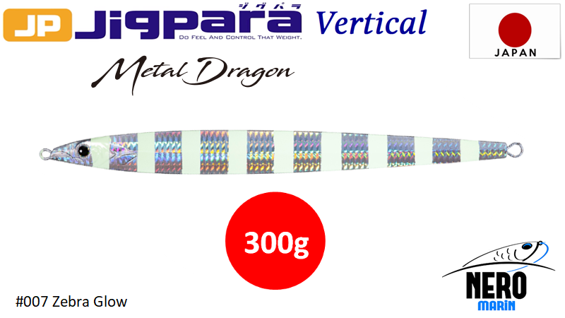 MC Metal Dragon Jig MDGN-300 #007 Zebra Glow