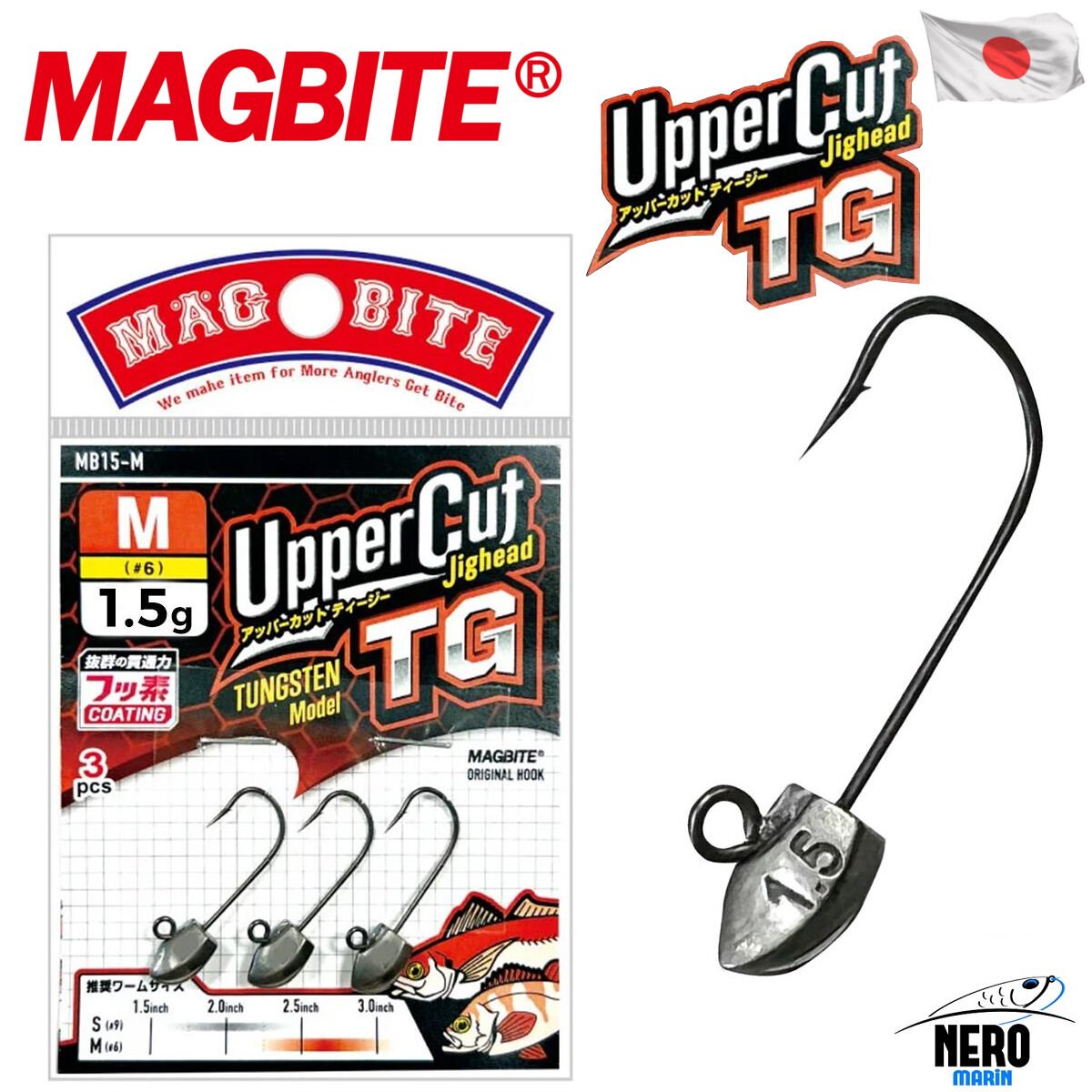 Magbite Uppercut Jighead TG #6 1.5gr (3 Adet)