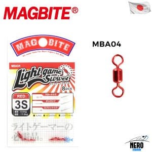 Magbite Light Game Swivel Fırdöndü Kırmızı #3S (8 Adet)