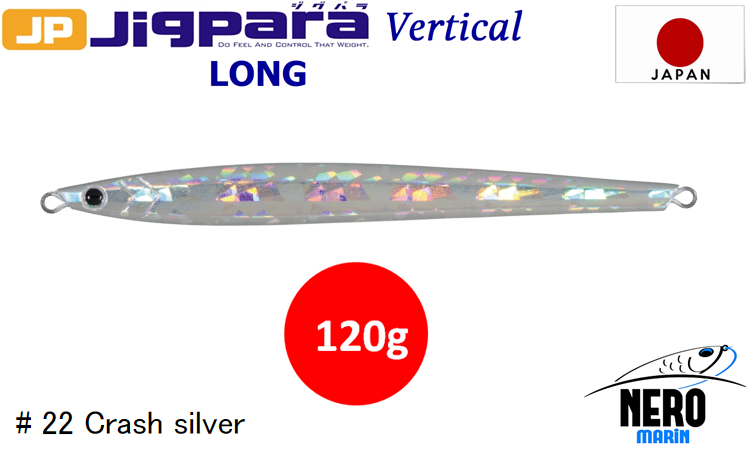 MC Jigpara Vertical Long JPVL-120gr #22 Crash Silver