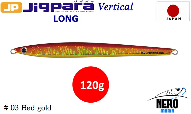 MC Jigpara Vertical Long JPVL-120gr #03 Red Gold