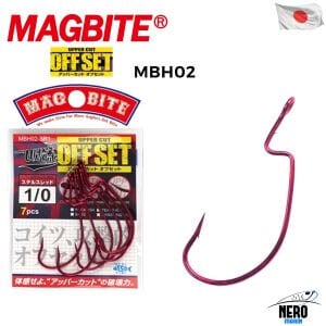 Magbite Uppercut Offset İğne Kırmızı #1/0 (7 Adet)