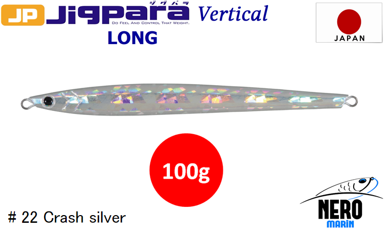 MC Jigpara Vertical Long JPVL-100gr #22 Crash Silver