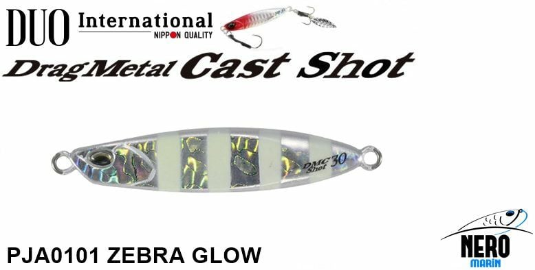 Duo Drag Metal Cast Shot Jig 40Gr. PJA0101 Zebra Glow