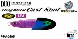 Duo Drag Metal Cast Shot Jig 40Gr. Tachi PPA0595 UV Purple Glow Tail