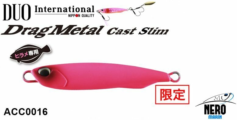 Drag Metal Cast Slim Hirame Jig 40Gr. ACC0016 Mat Pink