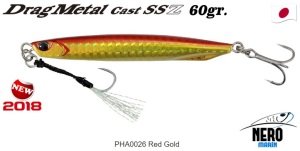 Drag Metal Cast Super Slim SSZ Jig 60Gr. PHA0026 / Red Gold