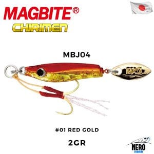 Magbite Chirimen Jig 2gr #01 Red Gold