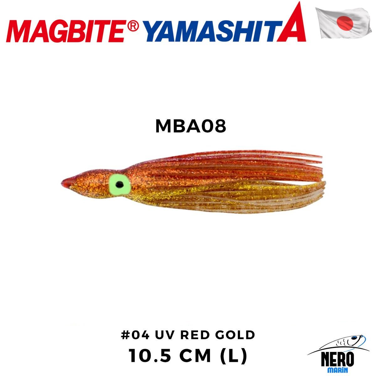 Magbite Octopus Bait Rock Tune L 10.5cm #4 UV Red Gold (3 Adet)