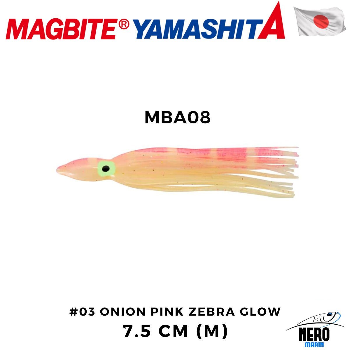 Magbite Octopus Bait Rock Tune L 10.5cm #3 Onion Pink Zebra Glow (3 Adet)