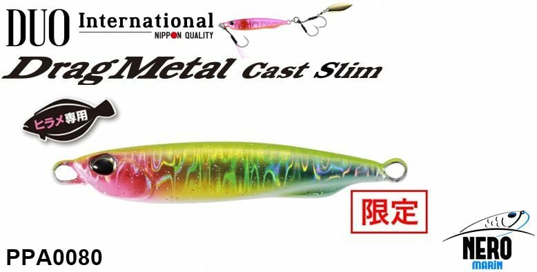 Drag Metal Cast Slim Hirame Jig 40Gr. PPA0080 UV Voodoo