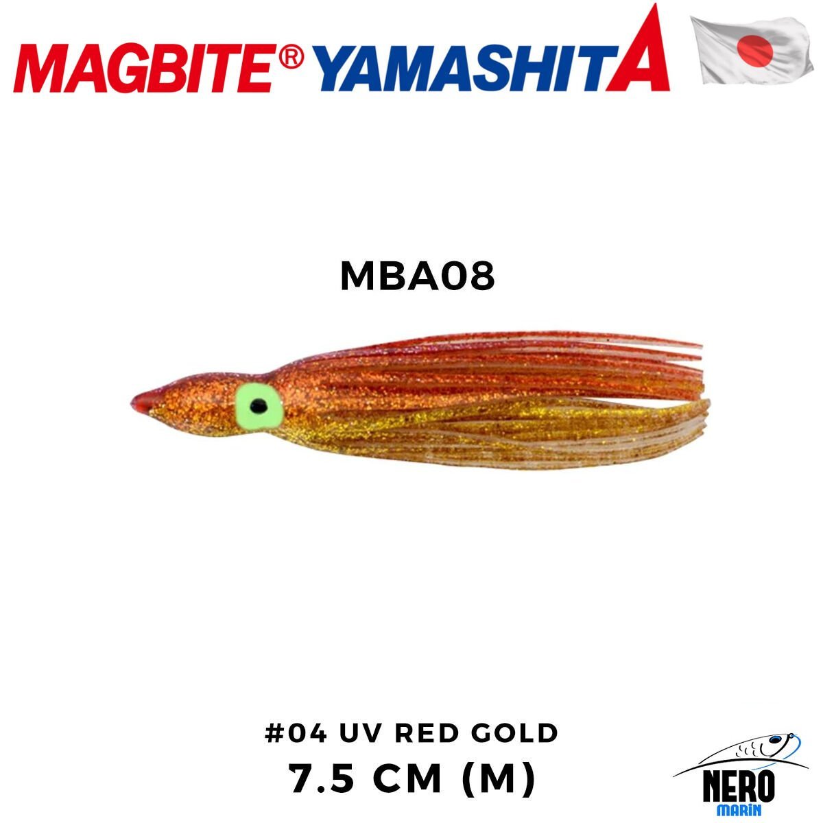 Magbite Octopus Bait Rock Tune M 7.5cm #4 UV Red Gold (3 Adet)