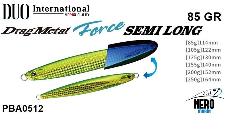 Duo Drag Metal Force Semi-Long Jig 85Gr. PBA0512 UV Green Gold