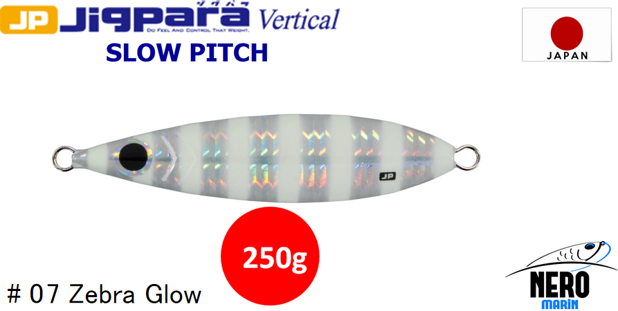 MC Jigpara Vertical Slow Pitch JPVSP-250gr #07 Zebra Glow