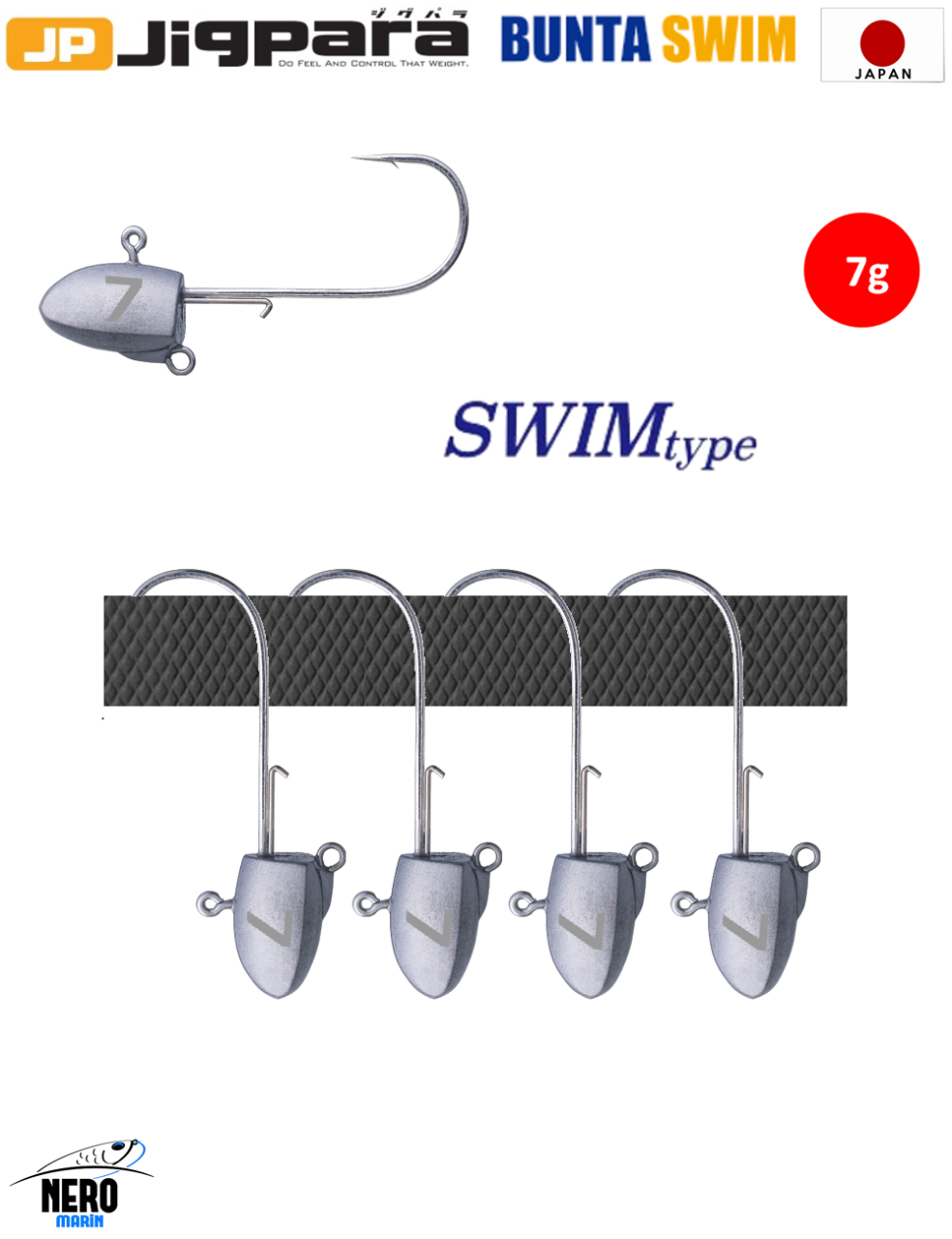 MC Jigpara Head JPBU-Swim- 7gr.