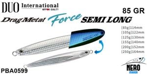 Duo Drag Metal Force Semi-Long Jig 85Gr. PBA0599 UV Silver GB