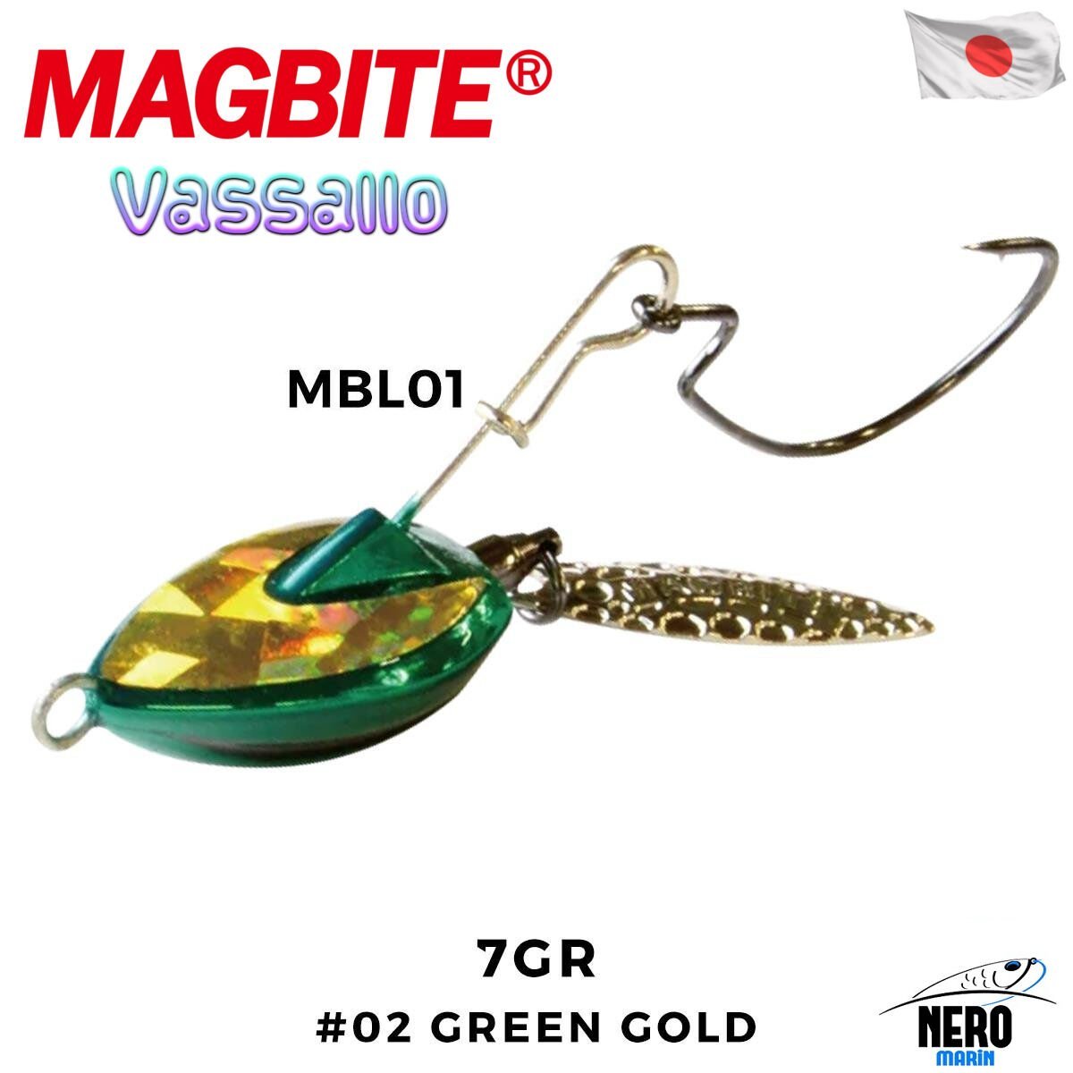 Magbite Vassalo Swimming Rig 7.0gr #02 .0green Gold