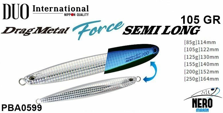 Duo Drag Metal Force Semi-Long Jig 105Gr. PBA0599 UV Silver GB