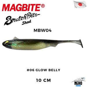 Magbite Snatch Bite Shad 10cm #06 Glow Belly (5 Adet)