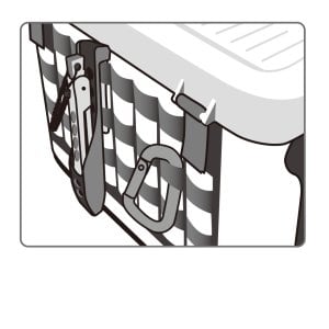 Daiichiseiko Tackle carrier MS2725 White