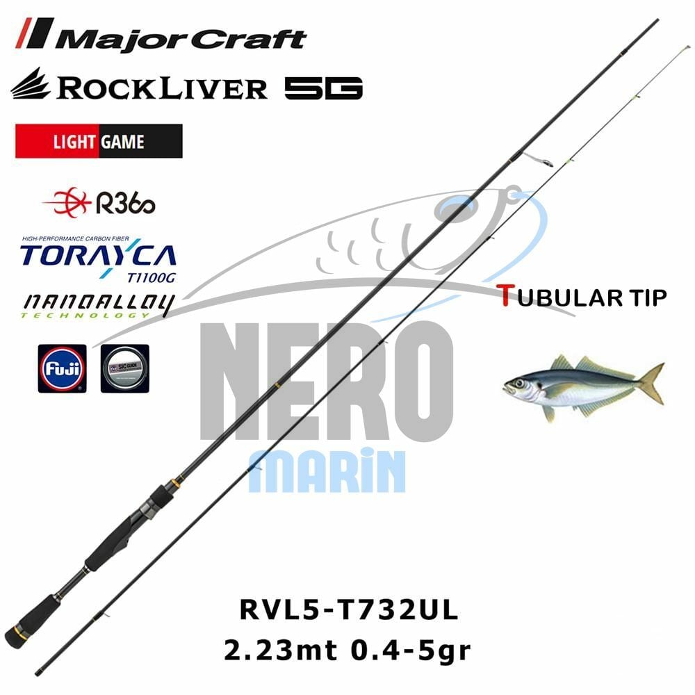 MC Rockliver 5G RVL5-T732UL Tubular 2.23mt 0.4-5gr