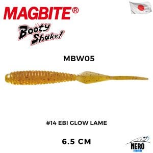 Magbite Booty Shake 6.5cm #14 Ebi Glow Lame Kokulu Silikon Yem (8 Adet)