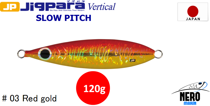 MC Jigpara Vertical Slow Pitch JPVSP-120gr #03 Red Gold