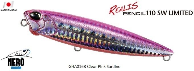 Realis Pencil 110SW  GHA0168 / Clear Pink Sardine