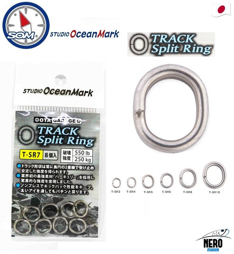 SOM Split Ring T-SR #7 8 Pcs / Pack 440LB