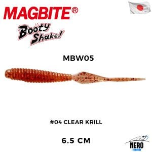 Magbite Booty Shake 6.5cm #04 Clear Krill Kokulu Silikon Yem (8 Adet)