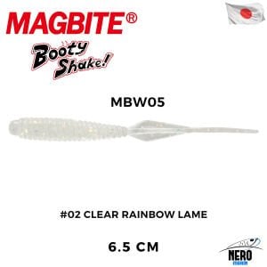 Magbite Booty Shake 6.5cm #03 UV Clear Aka Lame Kokulu Silikon Yem (8 Adet)(Kopya)