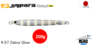 MC Jigpara Vertical Ikanago JPVIK-200gr #07 Zebra Glow