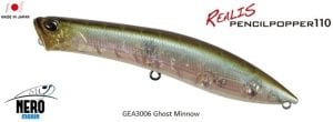 Realis Pencil Popper 110  GEA3006 / Ghost Minnow